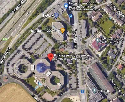 map google civapark geneve aeroport